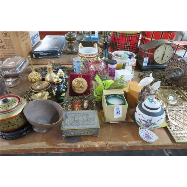 Lot of Vases, Urns, Candles, Figurines & More