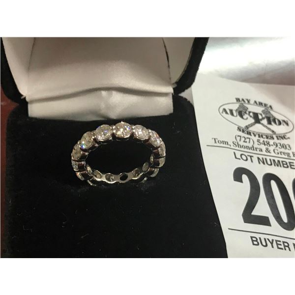 18K White Gold & Diamond Custom Eternity Ring 2.52 Carats - Payment Required By Bank Transfer Only