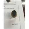 Image 2 : 18K YG Opal & Diamond Ring Opal Weight 11.30 CT 70 Round