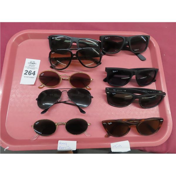 9-Ray Ban Sunglasses - 9 X $