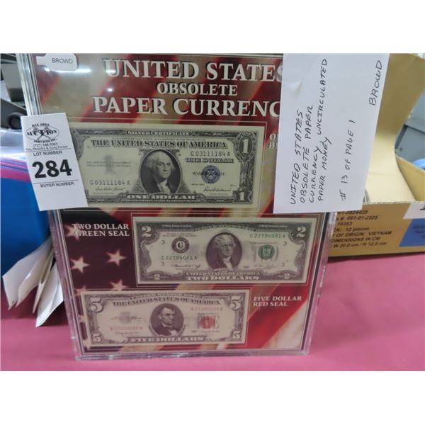 US Obsolete Uncirculated Paper Money