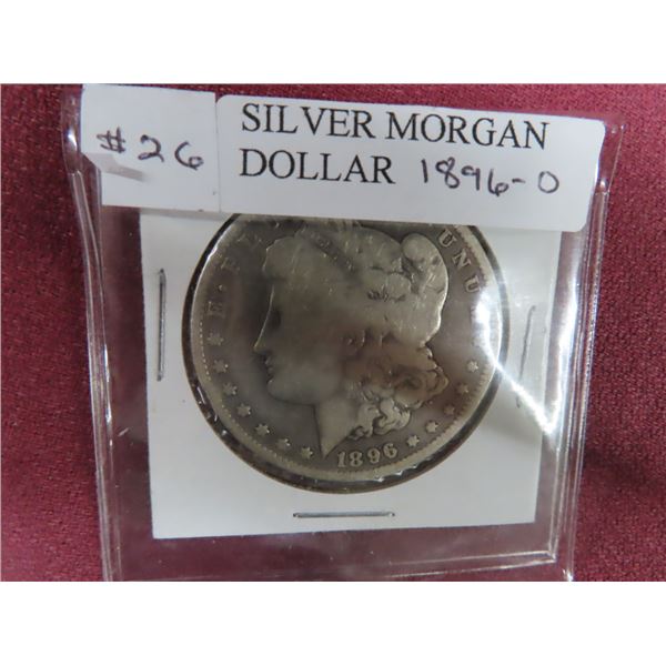 1896-O Silver Morgan Dollar