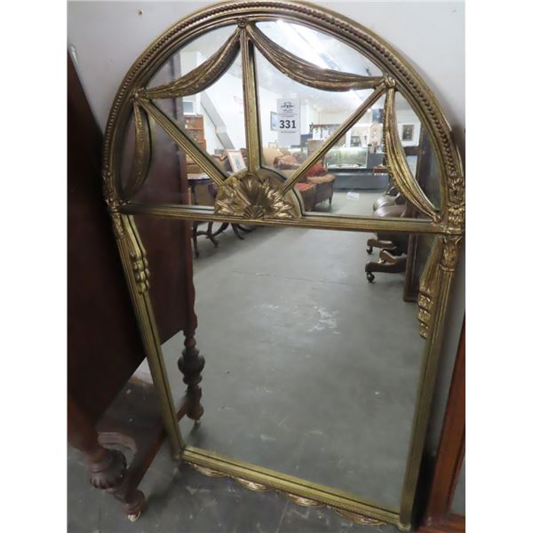 Guilded Arched Mirror 27  x 47  - No Shipping