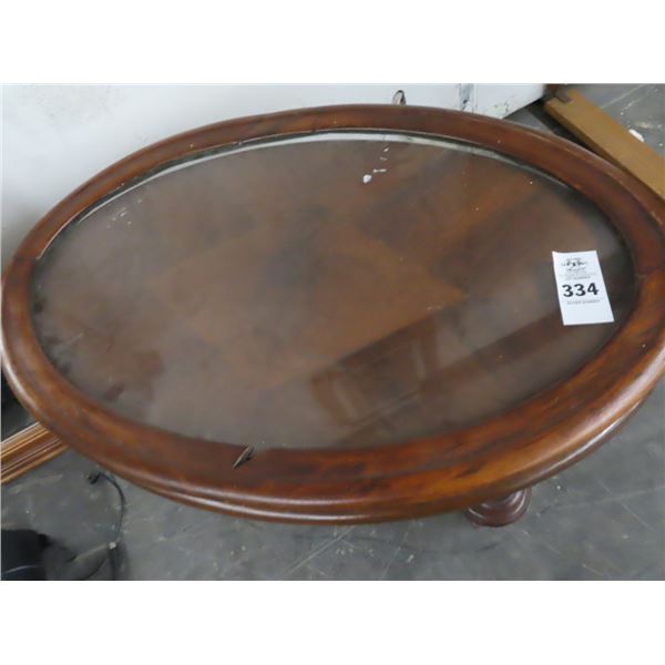 Mahogany Oval Tray Top Table