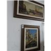 Image 1 : Framed Italian Scene On Board (2) 20" x 23" & 20" x 32"