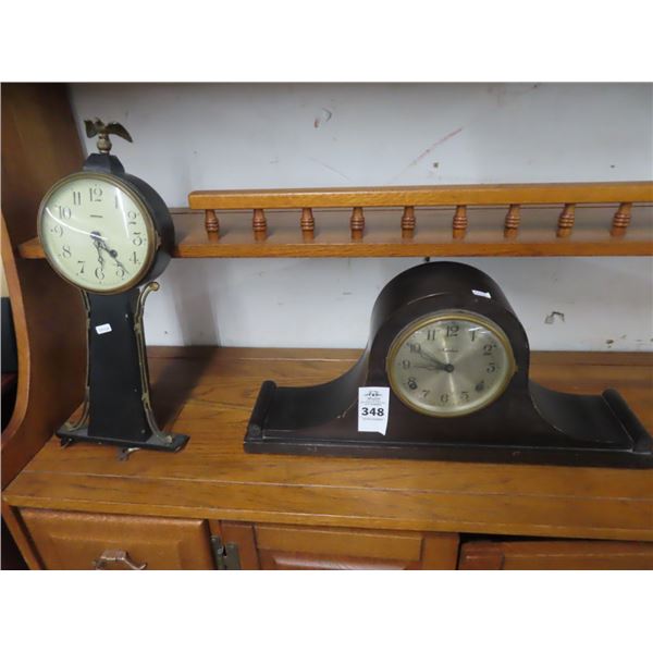 Ingraham Mantle Clock & Other (Damaged)