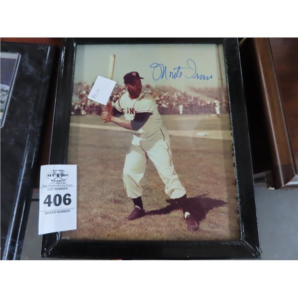 Monte Irvin Autographed Baseball Vintage Photo