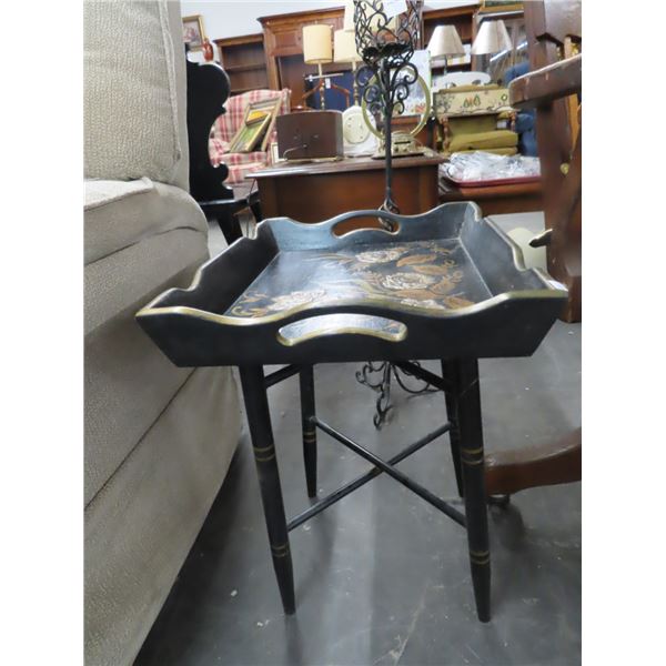 Hitchcock Tray Side Table