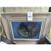Image 2 : Framed Oil On Canvas (3) Shells 18" x 15"