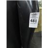 Image 2 : Hickory Black Leather Wingback Chair
