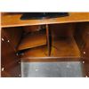 Image 4 : Mahogany Entertainment Center w/Bookshelves