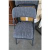 Image 2 : Samsonite Navy Padded Folding Chairs (4)