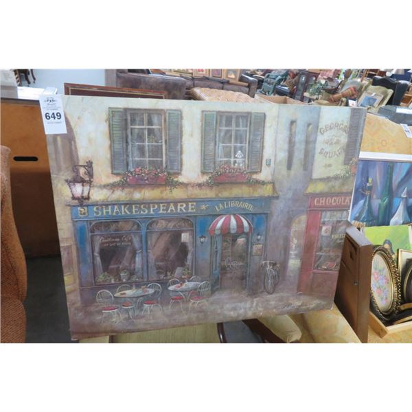 Unframed French Street Scene