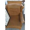 Image 1 : Tan Fabric Wingback Chair