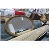 Image 1 : Framed Oval Mirror - 33" x 20" - No Shipping