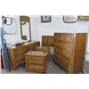 Image 1 : Oak Bedroom Set w/Dresser, Mirror, Chest of Drawers,