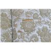 Image 2 : Tan/Gold Floral Fabric Print Loveseat