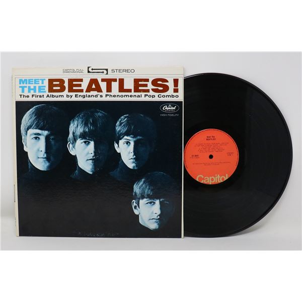 MEET THE BEATLES ST 2047 BROWN LETTERS