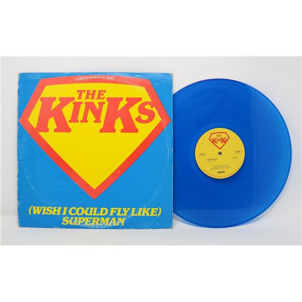 SUPERMAN KINKS 1979 75604 BLUE VINYL DISC
