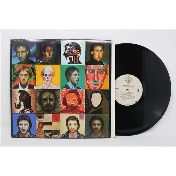 FACE DANCES THE WHO 1981 WITH POSTER XHS 3516