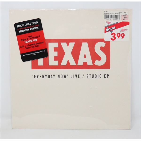 EVERYDAY NOW' LIVE TEXAS SEALED 1989 874 983-1