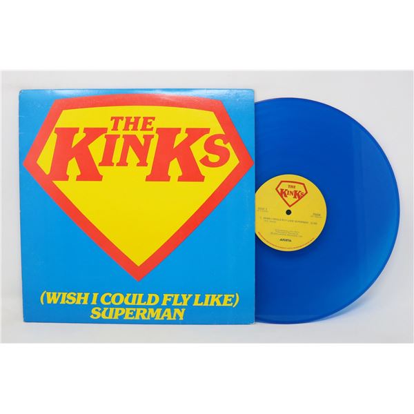 SUPERMAN KINKS 1979 75604 BLUE VINYL DISC