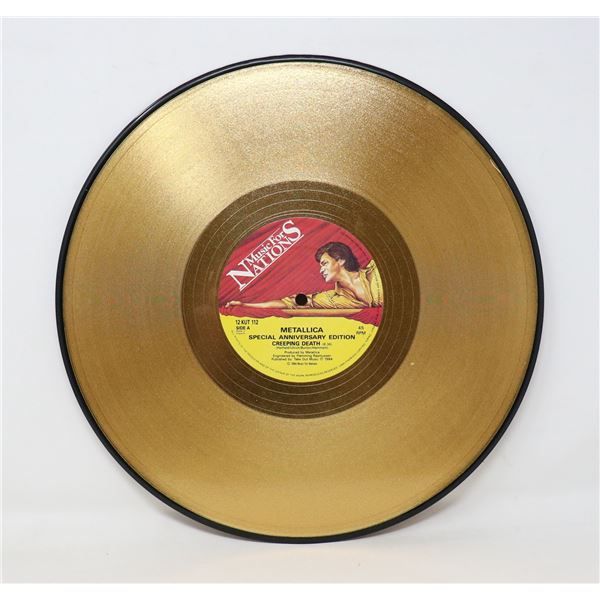 METALLICA SPECIAL EDITION GOLD RECORD 1984 12 KUT