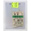 Image 1 : CONCERT TICKET STUB VAN HALEN 1980 GARDENS