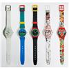 Image 1 : Swatch wall clocks, set of seven Switzerland,