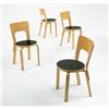 Image 1 : Alvar Aalto chairs, set of four ICF Finland,