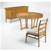 Image 1 : T.H. Robsjohn-Gibbings dining table and set o