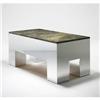 Image 1 : In the manner of Karl Springer coffee table U