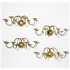 Image 1 : French sconces, set of four c. 1970 gilt stee