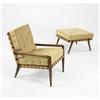 Image 1 : T.H. Robsjohn-Gibbings lounge chair and ottom