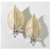 Image 1 : Italian sconces, pair glass 9.75 w x 6.5 d x