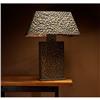 American table lamp c. 1980 hand-hammered cop