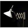 Image 1 : Swiss scissor wall lamp c. 1955 enameled alum