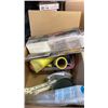 Image 3 : BOX OF REPAIR FABRIC, EXTENSION CORD AND MORE