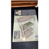 Image 2 : BLACK 3 TIER SHELF AND 2 FOLDING CAMP CHAIRS