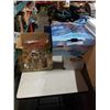 Image 1 : LOT OF BURLAP WRAP GLASSES, BLACK AND DECKER STEAMER AND OBUS FORM DRIVERS SEAT HEATER