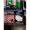 Image 9 : LOT OF METAL BLOCK , CYLINDER, PAINT AND LABELS