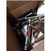 Image 4 : 2 BOXES OF TOOLS AND CABIN ITEMS