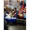 Image 1 : 2 TOTES OF NEW DECORATIONS, CRAFTS AND MORE