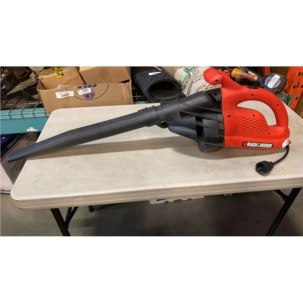 BLACK AND DECKER ELECTRIC LEAFBLOWER