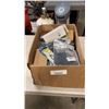 Image 1 : BOX OF HARLEY MOTORCYCLE PARTS AND AUTO PARTS