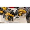 Image 2 : 4 DEWALT TOOLS - 2 CIRCULAR SAWS, ONE WITH CUT CORD, 2 CORDLESS NAILERS,NO CHARGERS, NO BATTERIES