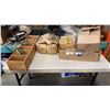 Image 1 : 4 TRAYS OF NAILS, SAFETY GLASSES, FASTENERS