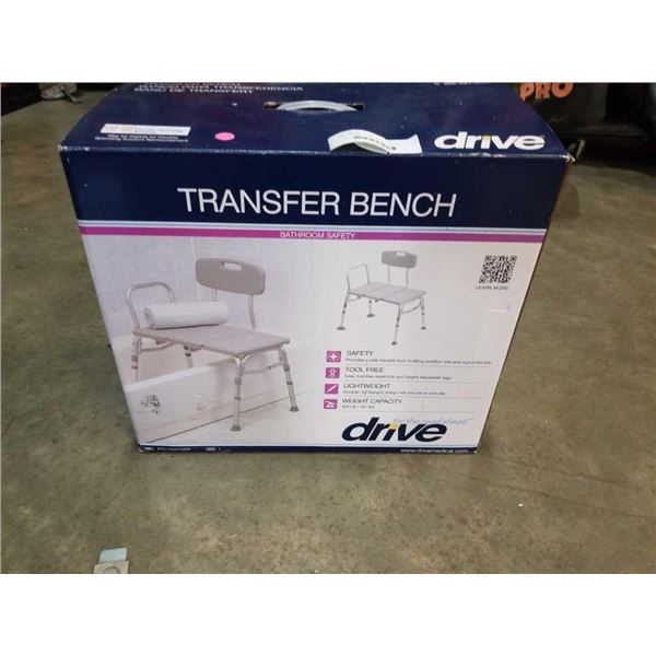 DRIVE TRANSFER BENCH - BATHROOM SAFETY MEDICAL BENCH