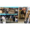 Image 1 : 4 BLACK METAL GATES AND 4FT FRAMED MIRROR