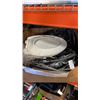 Image 1 : BOX OF FAUCET PARTS, SHOWER HEADS, ETC